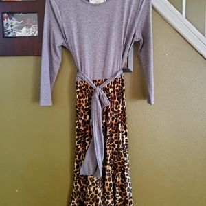 Long sleeve Cheetah dress